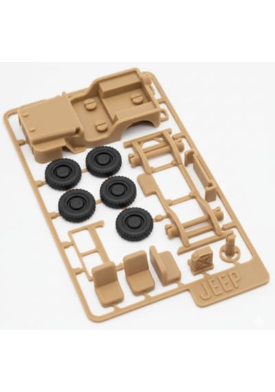 Jeep Kit Card - Eğitici Deney Oyuncak 90x45x45 mm.