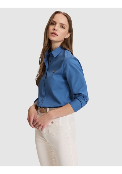 Pierre Cardin Kadın Açık İndigo Gömlek Desenli 50328627-vr073