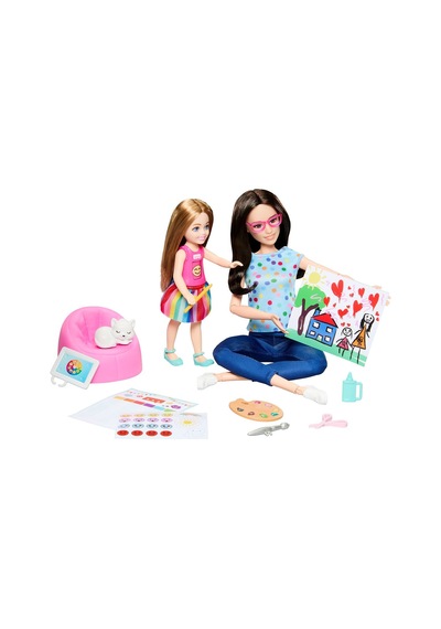 Hrg48 Barbie Ve Chelsea Sanat Atölyesi Oyun Seti