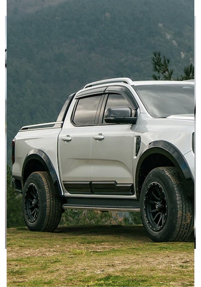 Ford Ranger T9 Kapı Koruma Seti 4 Parça Piano Black Parlak Siyah Kapı Yan Koruma