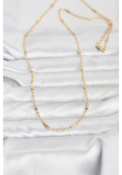 Mey İthalat Cm 14k Gold Renk Bar Zincir Model 60 Cm Kadın Kolye - Özel Seri Meyeb6981e17b73360acbac0fb7c6 altın