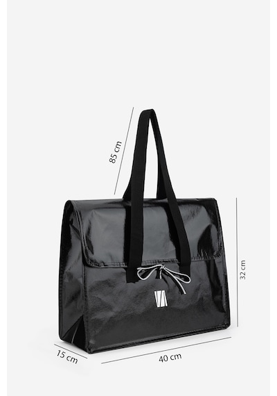 Valmenti Unisex Tekstil Siyah Orta Bez Poşet Çanta 1223 Val-3500 Orta Boy/sıyah