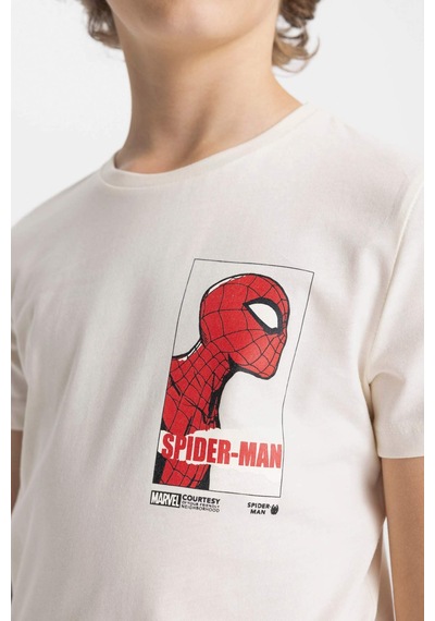 Defacto Erkek Çocuk Marvel Spiderman Kısa Kollu Şortlu Pijama Takımı C2849a824smer103 Ekru Defacto Erkek Çocuk Marvel Spiderman Kısa Kollu Şortlu Pijama Takımı C2849a824smer103 Ekru