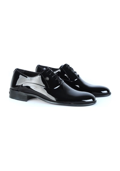 Pierre Cardin 7017 Groom Siyah Rugan Erkek Klasik Ayakkabı 001