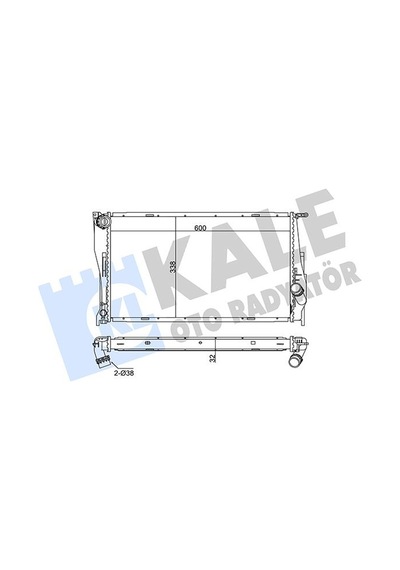 Kale-radyator Motor Su Radyatoru Bmw N47 N54 N55 M47 E81 E82 E87 E88 E90 E91 E92 E93 E84 E89 354600 17117788903