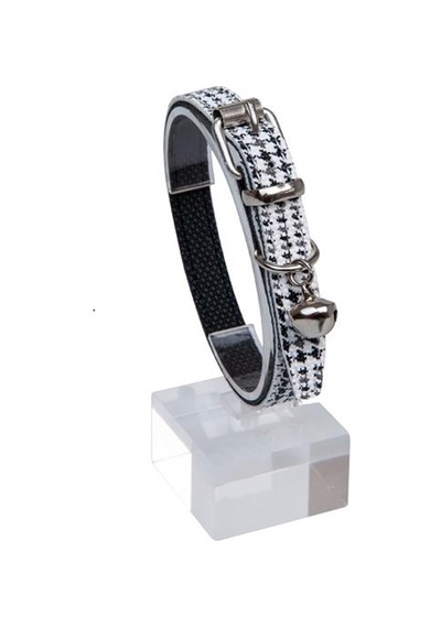 Kazayağı Desenli Zilli Kedi Boyun Tasması, 22-30 Cm