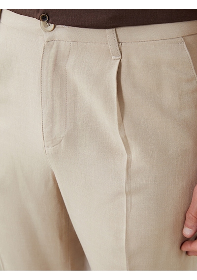 Lcw Vision Bej Standart Kalıp Gabardin Erkek Pantolon