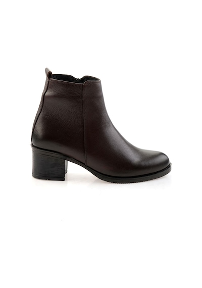 Bambi Kahve Hakiki Deri Kadın Bot & Bootie K02286001103 Kahve