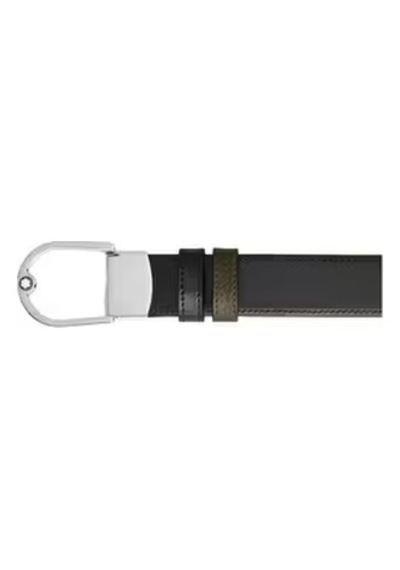 Montblanc Grain Deri At Nalı Tokalı 30 Mm Çift Taraflı Kemer 2221 Yeşil