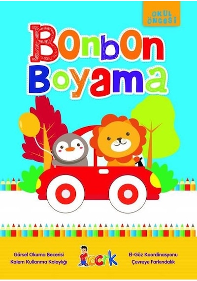 Bonbon Boyama - Okul Öncesi- Bıcırık Yayınları