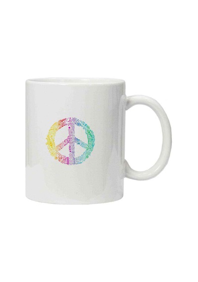Kupa Bardak Peace Hippie Peace Symbols