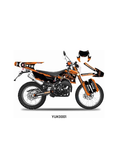 Yuki Yk250gy-7 İzci "ktm" Tasarım Motosiklet Sticker Etiket Kaplama Modeli