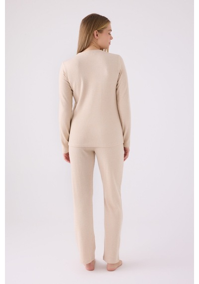Pierre Cardin Kadın Krem Pijama Takımı Krem