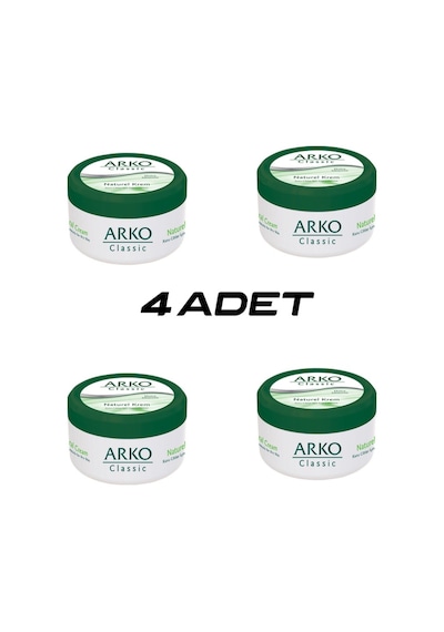 4 Adet Arko Classic Naturel El Kremi 150ml Aloe Vera