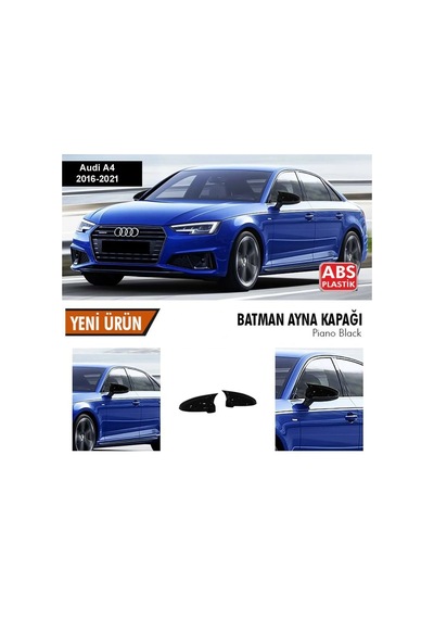 Audi A4 Yarasa Ayna Kapağı Batman Parlak Siyah Piano Black 2016-2021