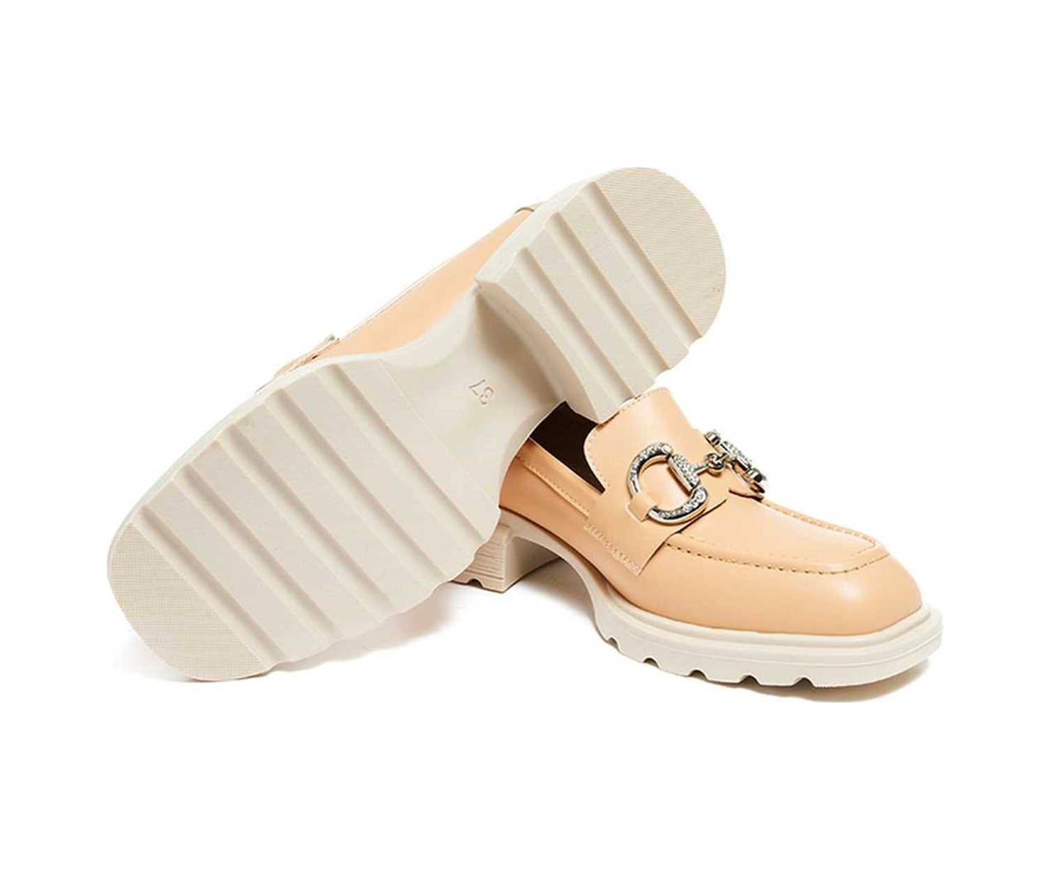 Bestello Tokalı Termo Taban Casual 281-1902 Kadın Ayakkabı Nude