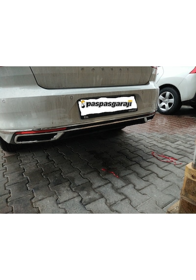 Vw Passat B8.5 Krom Egzoz Görünümü Difüzör Çıtası 3 Parça 2019 ve N11.3969