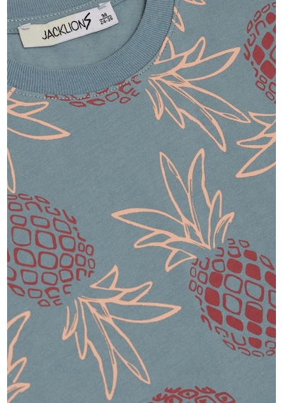Jack Lions Erkek Çocuk Tişört Ananas Desenli 1.5-5 Yaş İndigo