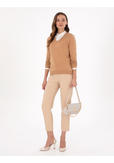 Pierre Cardin Kadın Camel Kazak /triko 50300803-vr015 Camel CAMEL