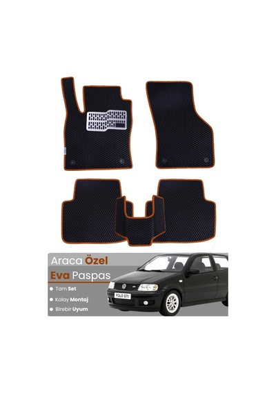 Volkswagen Polo 6n2 2000-2001 Uyumlu Eva Paspas Tam Set Oto Paspas,araca Özel,tam Koruma 493