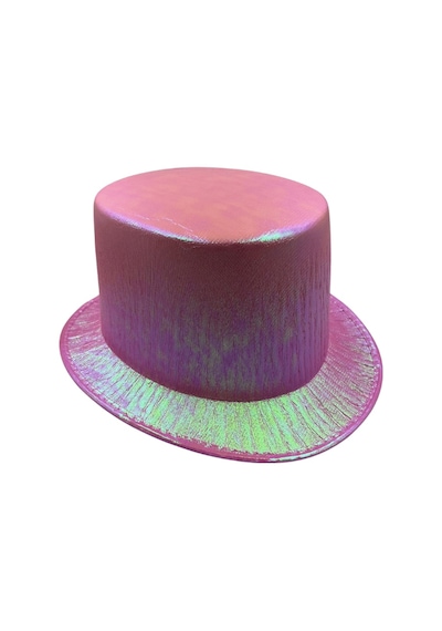 Pembe Lüks Helogramlı Sihirbaz Şapka 28x15 Cm
