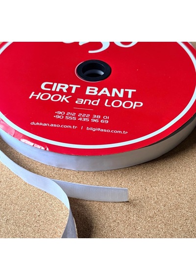 Yapışkanlı Cırt Bant Seti 25 Metre 25m Dişi + 25m Erkek Yüksek Güçlü Yapışkanlı Hook Loop Şerit Bant Genel
