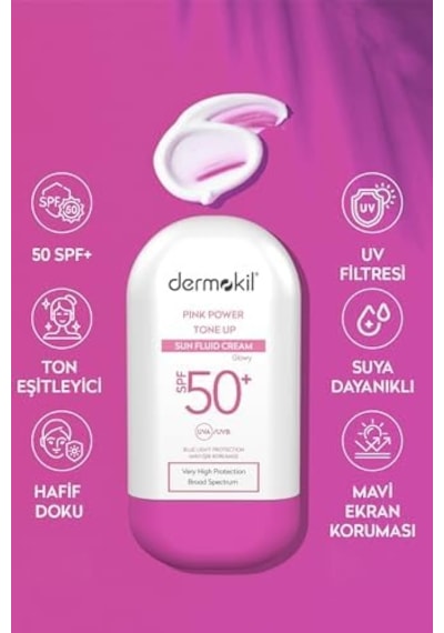 Pink Power Tone Up Sun Fluid Cream 50+spf 60 Gr