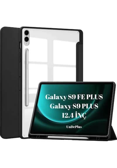 Samsung Galaxy Uyumlu  Tab S9 Fe Plus/s10 Plus/s9 Plus Kılıf Grafiti Şeffaf Kalem Bölmeli X610-16-810-18 X820 Kılıf