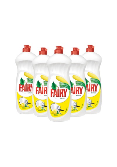 Fairy Sıvı Bulaşık Deterjanı Limon 650 ML x 5 Adet