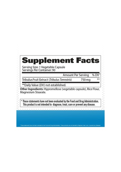 Gat Tribulus Male 750 Performance Enhancement 90 Herbal Capsules