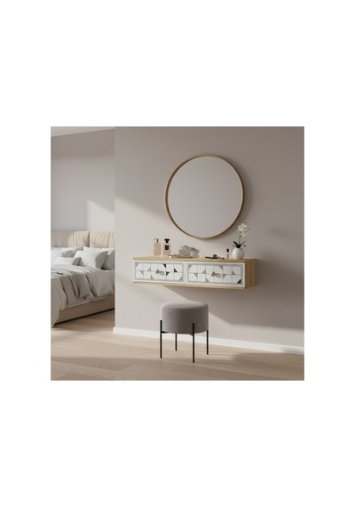 Da1207dbs Moka Dresuar Ve Antre Rafı Safirmeşe-beyaz-silver 120cm Safirmeşe - Beyaz - Gümüş Da1207dbs Moka Dresuar Ve Antre Rafı Safirmeşe-beyaz-silver 120cm Safirmeşe - Beyaz - Gümüş