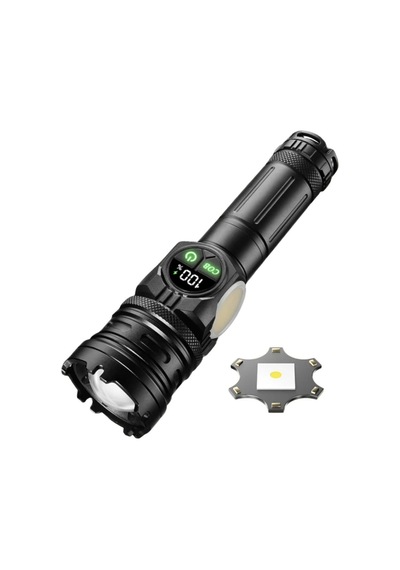 Şarj Edilebilir Zoomlu El Feneri - Wison - 2500 Lümen - 25 Watt Bakır