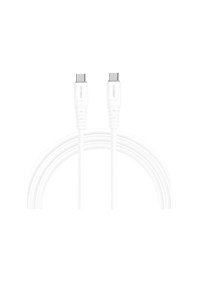 Recci RTC-P09CC Silicone Serisi 65 W Hızlı Şarj Özellikli 1.5 M Type-C PD Kablo Beyaz