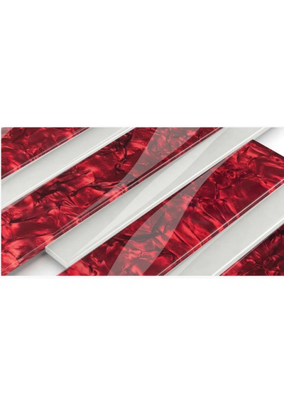 Sedef Kaplama Malzemesi Kırmızı 35x160 Cm Boyutlarında Bordo - Kırmızı