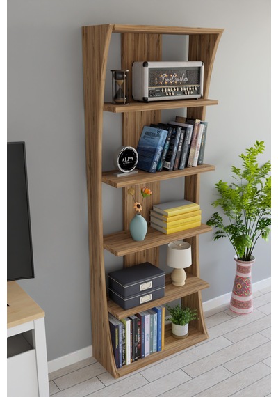 İskandinav Tasarım Çok Raflı Kitaplık 150x50x22 Cm Modern Dekoratif Raf Ünitesi Atlantik Çam İskandinav Tasarım Çok Raflı Kitaplık 150x50x22 Cm Modern Dekoratif Raf Ünitesi Atlantik Çam
