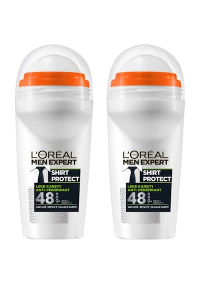 L'oreal Paris Men Expert Shirt Protect Erkek Roll-on 2 X 50 Ml