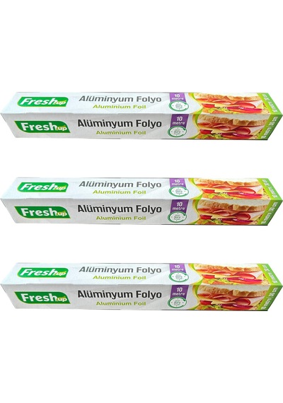 Fresh-up Ev Tipi Alüminyum Folyo - 30 Cm. X 10 Metre - 3 Paket