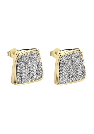 Taşlı Gold Küpe-584