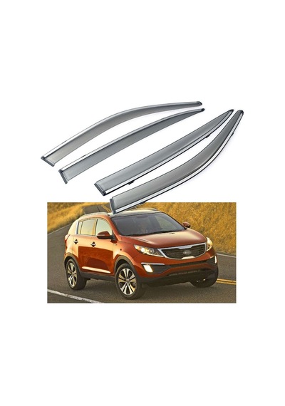 Kia Sportage 2010 2014 Kromlu Cam Rüzgarlığı
