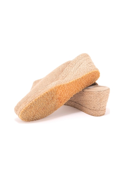 Star Tombis Naturel Hasır Sabo Terlik Gerçek Elişi Burnu Kapalı El Işi Kadın Keten Günlük Terlik Handmade Çok Renkli