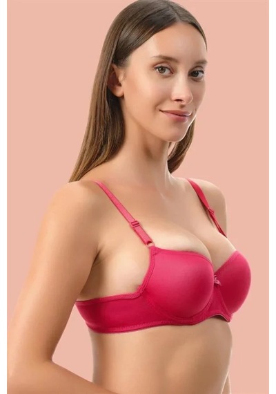 Ang Butik Kırmızı Dolgusuz Mikro Tek Sütyen