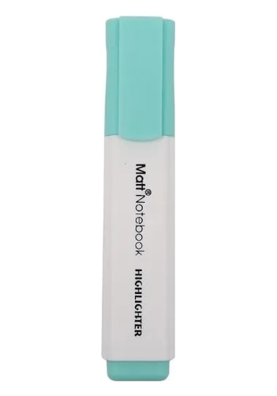 Matt Notebook Highlighter Pastel Renk Fosforlu Kalem-5 Pastel Turkuaz