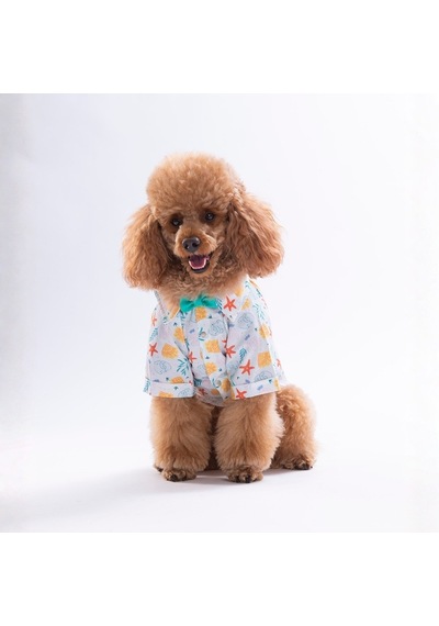 Aqua Reverie Kedi Köpek Gömleği - Kedi Köpek Kıyafeti-kedi Gömlek-köpek Gömlek