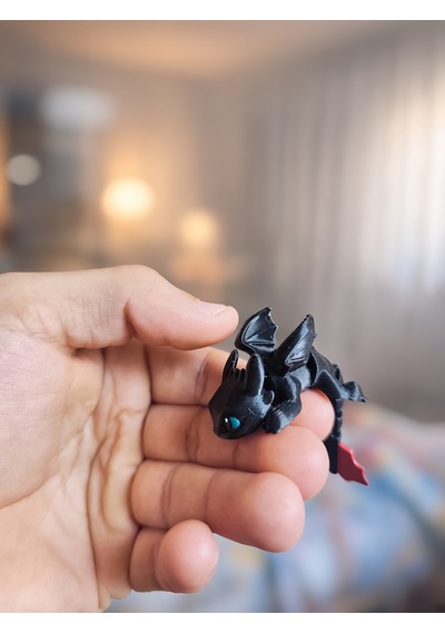 3d Baskı Hareketli Mini Ejderha Figürü Eklemli Dekoratif Koleksiyon Figürü