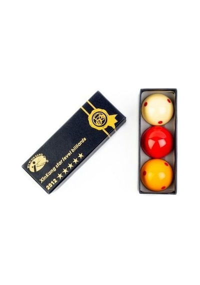 Süper Pro Cup Benekli 3 Top Carom Bilardo Top Seti 61.5 Mm