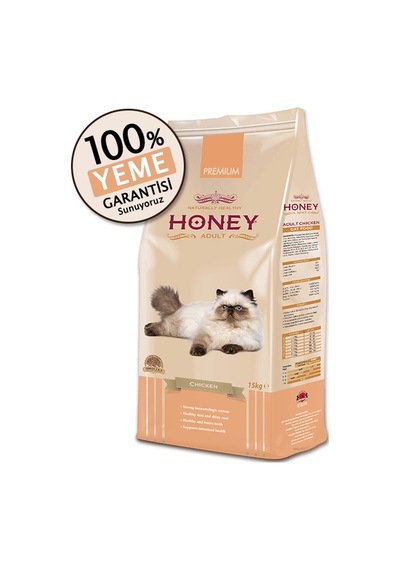 Honey Premium Tavuklu Yetişkin Kedi Maması 15 KG