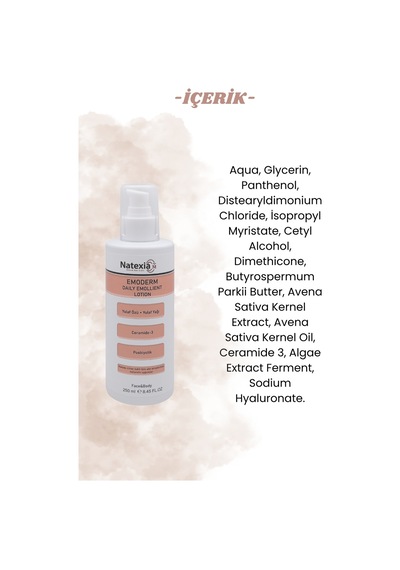 Natexia Emoderm Daily Emolient Nemlendirici Bakım Losyonu 250 Ml