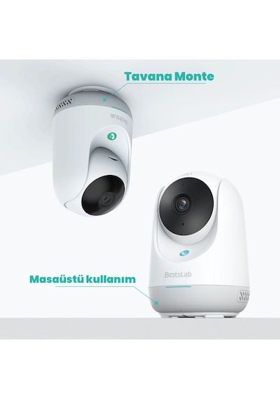 2c Pro Smart Camera - 3k / Tek Tuşla Sesli Arama / 360 Akıllı Güvenlik Kamerası - C222