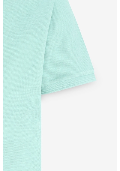 AC&Co / Altınyıldız Classics Erkek Mınt Slim Fit Dar Kesim Polo Yaka %100 Pamuk Kısa Kollu Tişört Mint