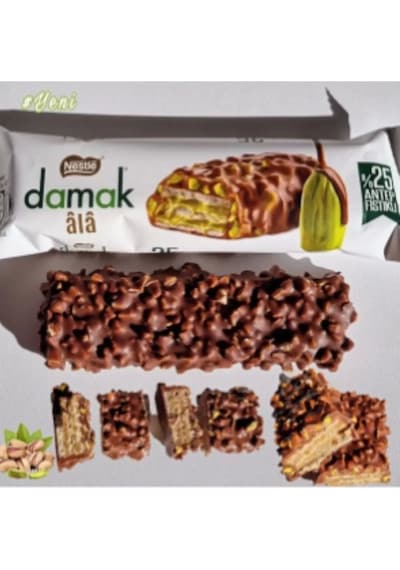 Nestle Damak Ala Antep Fıstıklı Gofret 12 x 30 G